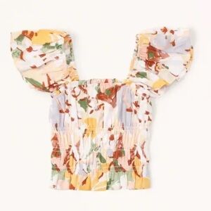 Abercrombie and Fitch Flitter Sleeve Top. Size small